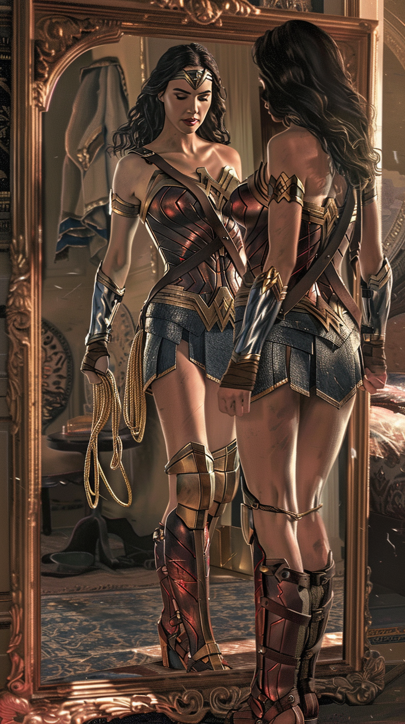 Wonder Woman Prepares in Amazonian-Inspired Bedroom