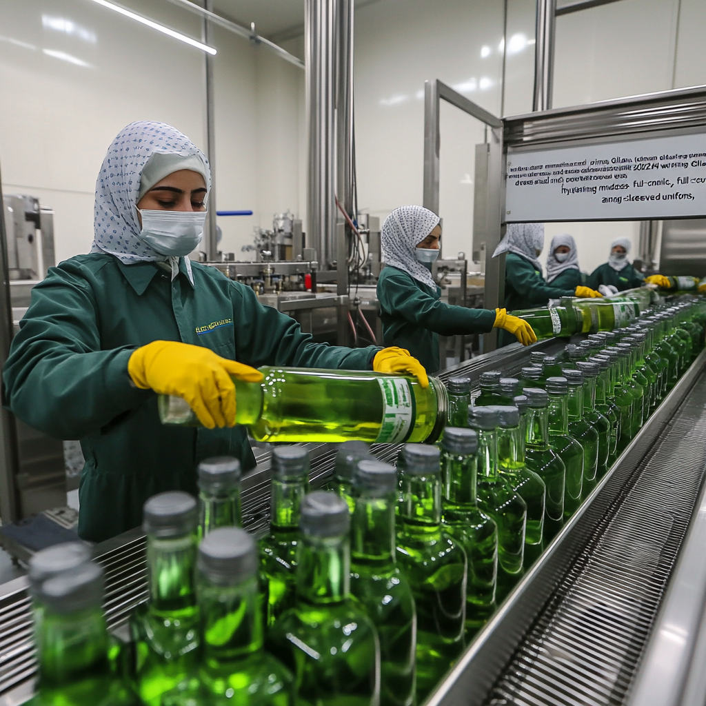 Workers in Gilan Olive Oil Factory, 2024