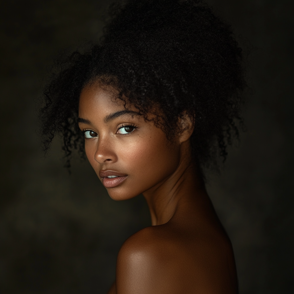 Young African Woman Portrait, Natural Light, Nikon Z7