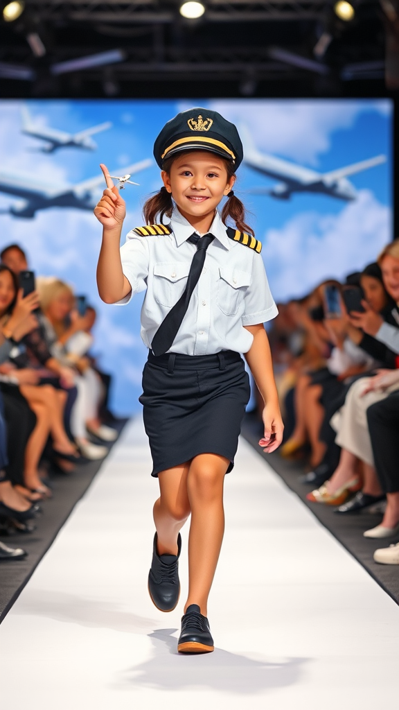 Young Pilot Walking Confidently on Runway Awaiting Adventure.