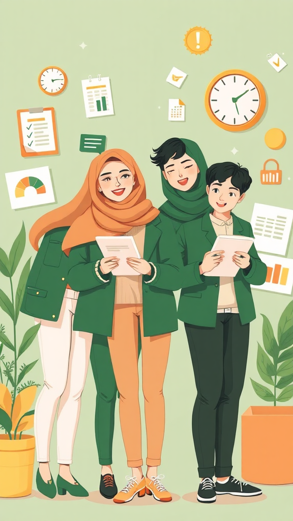 Youth Club 'Tarano' Illustration for Iranian Teens