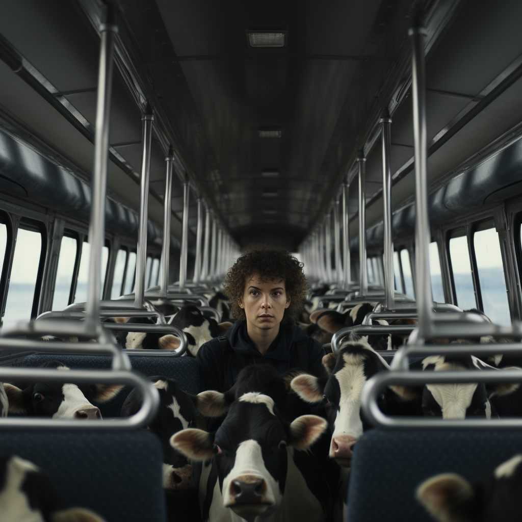 Cows on a Bus