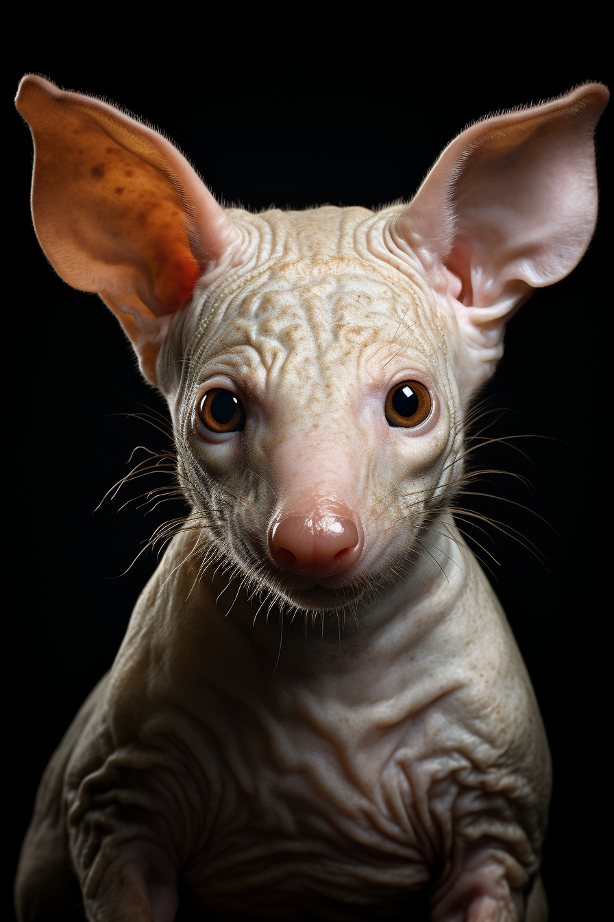 Stunning interpretation of aardvark in studio lighting