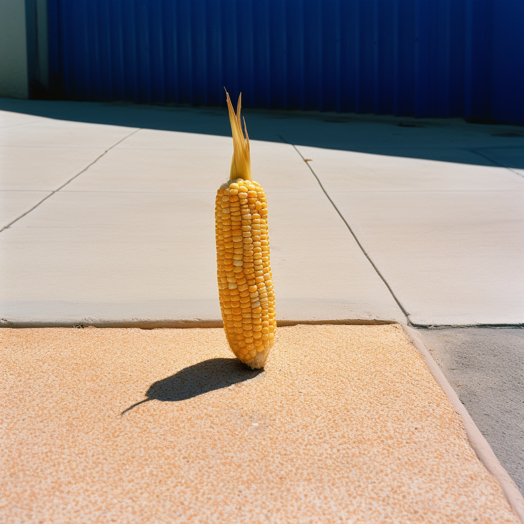 Artistic Parking Lot Corn Image