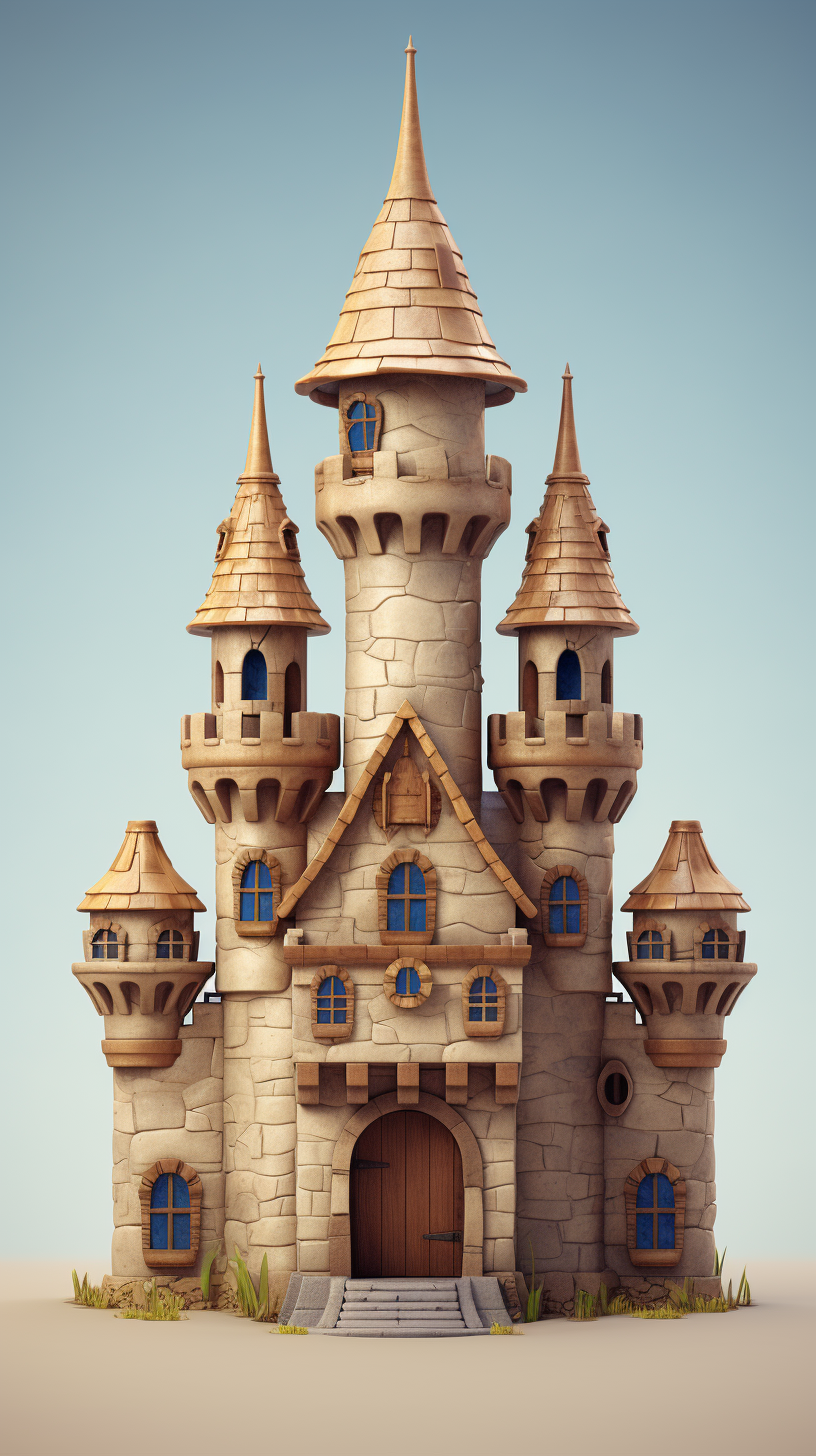 Beautiful Wooden Castle for Kids