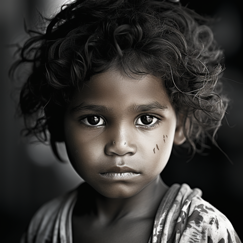 Aboriginal child on Christian mission