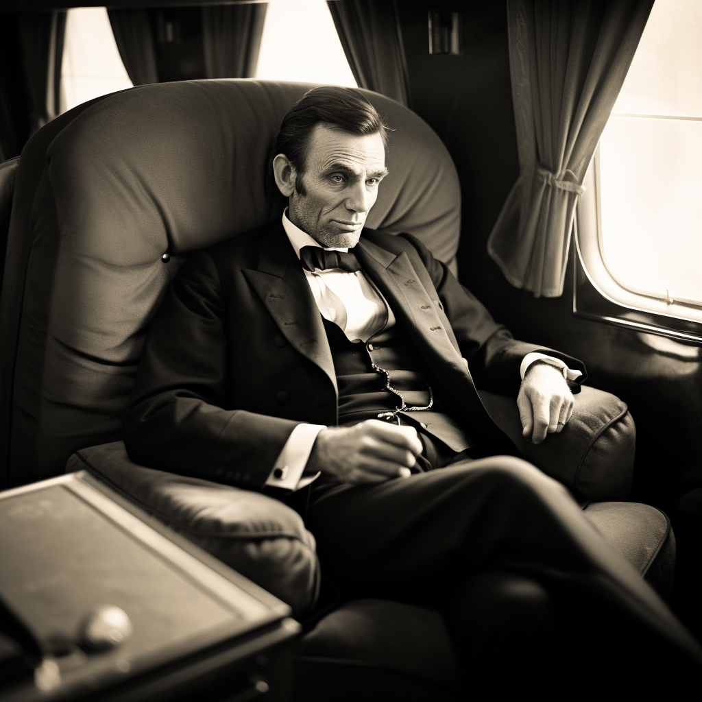 Abraham Lincoln private jet photo