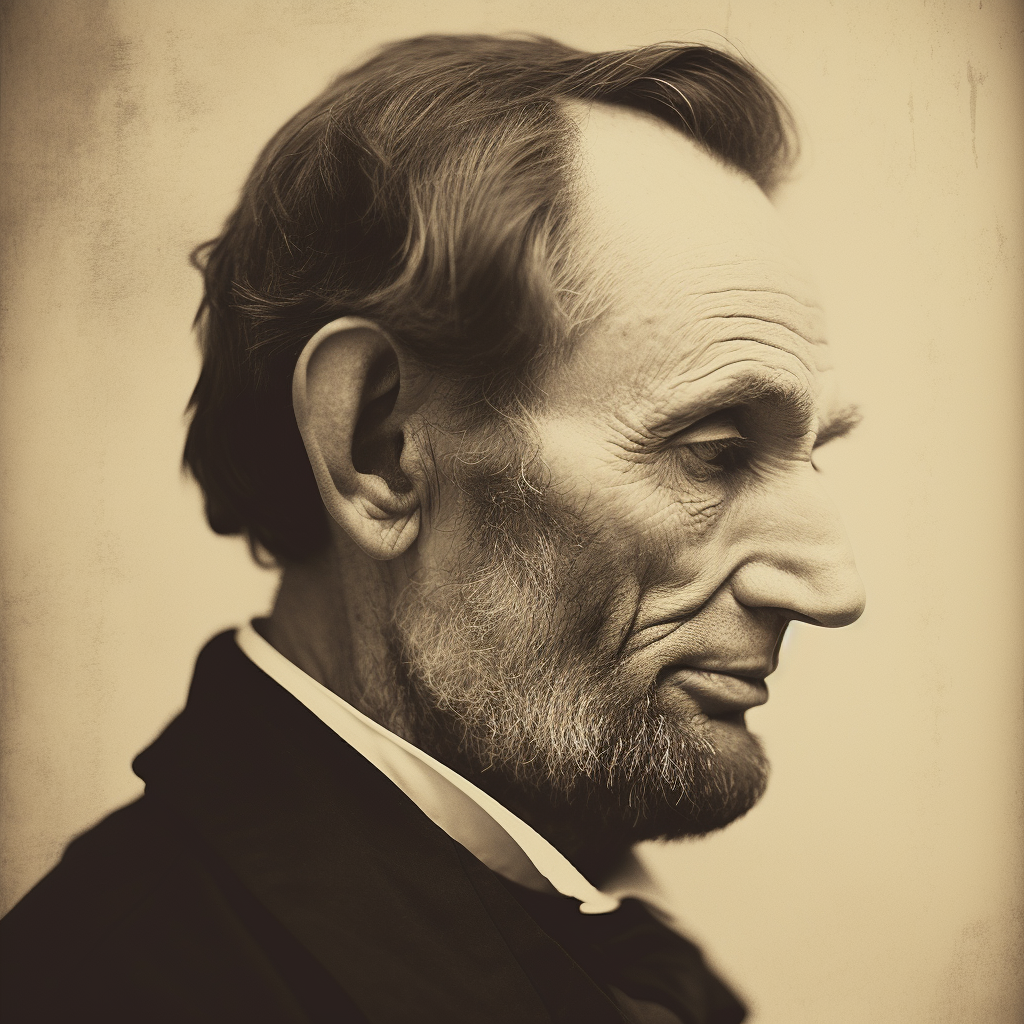 Artistic rendering of Abraham Lincoln