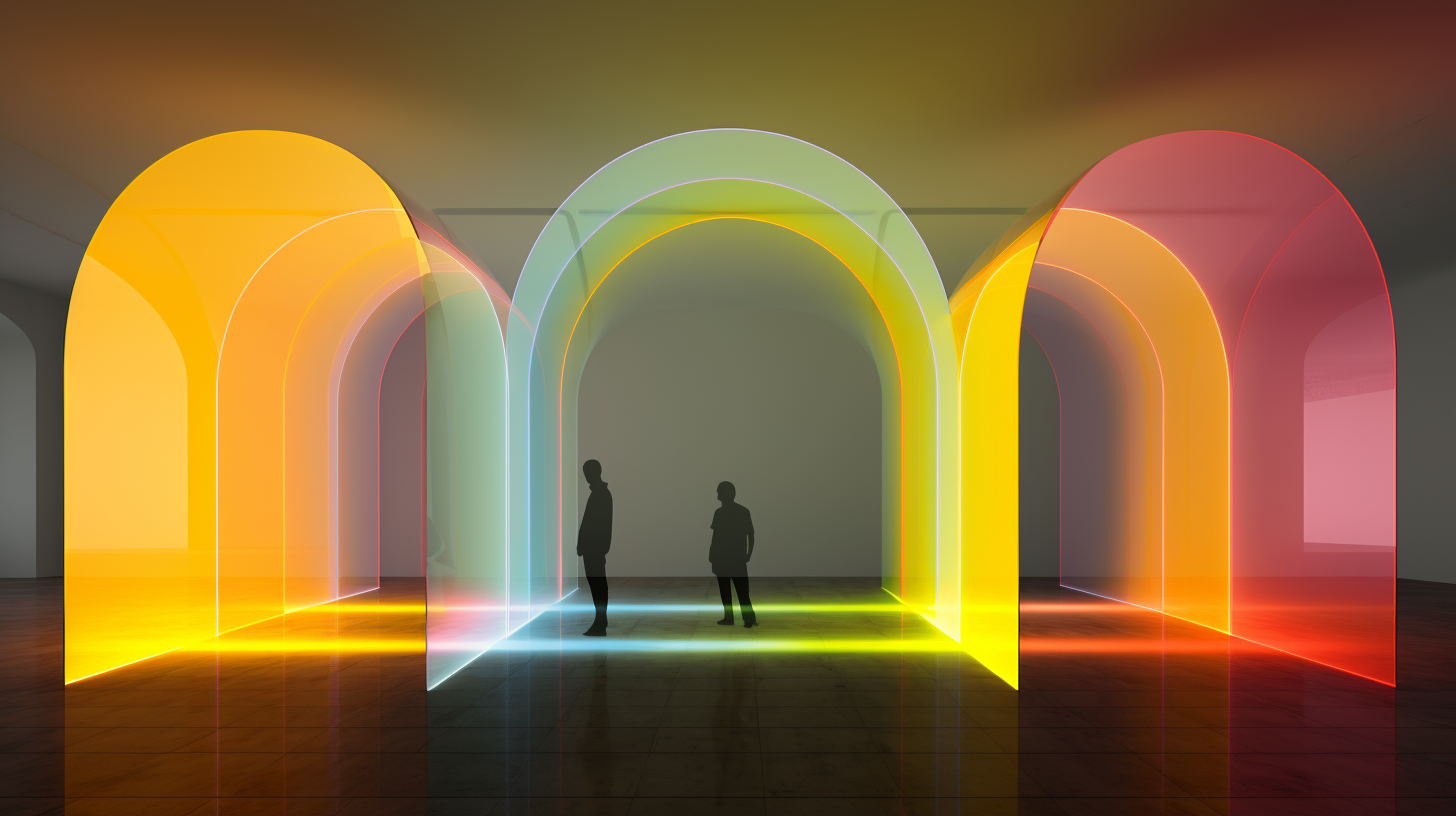 Colorful Archways in Plexiglass Spectrum