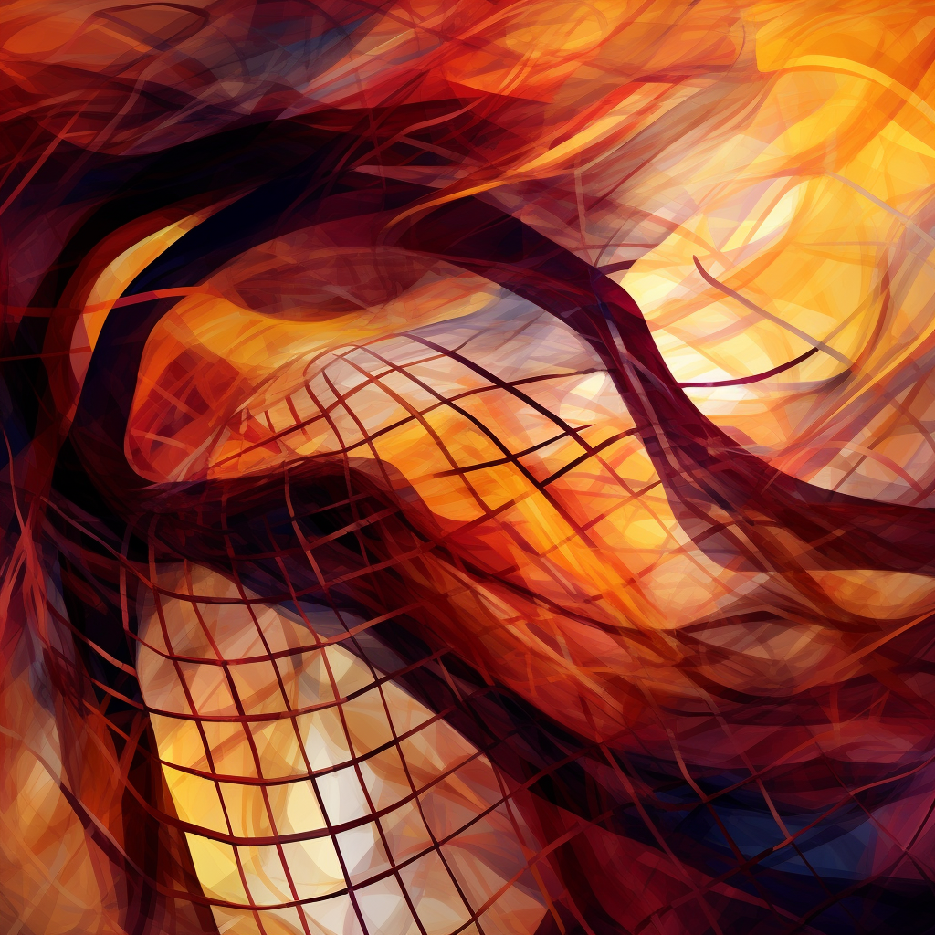 Abstract basketball net wallpaper