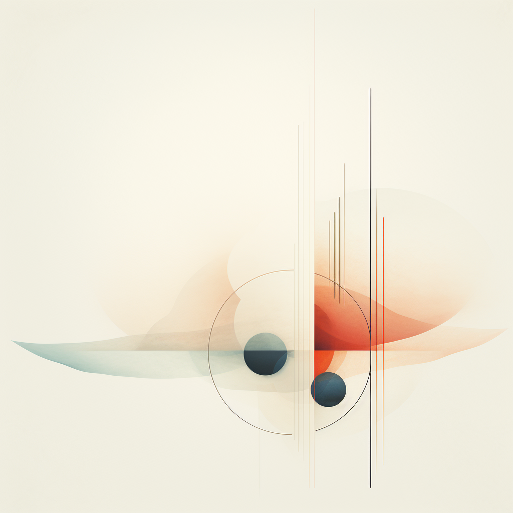 Abstract artistic minimalist farewell artwork