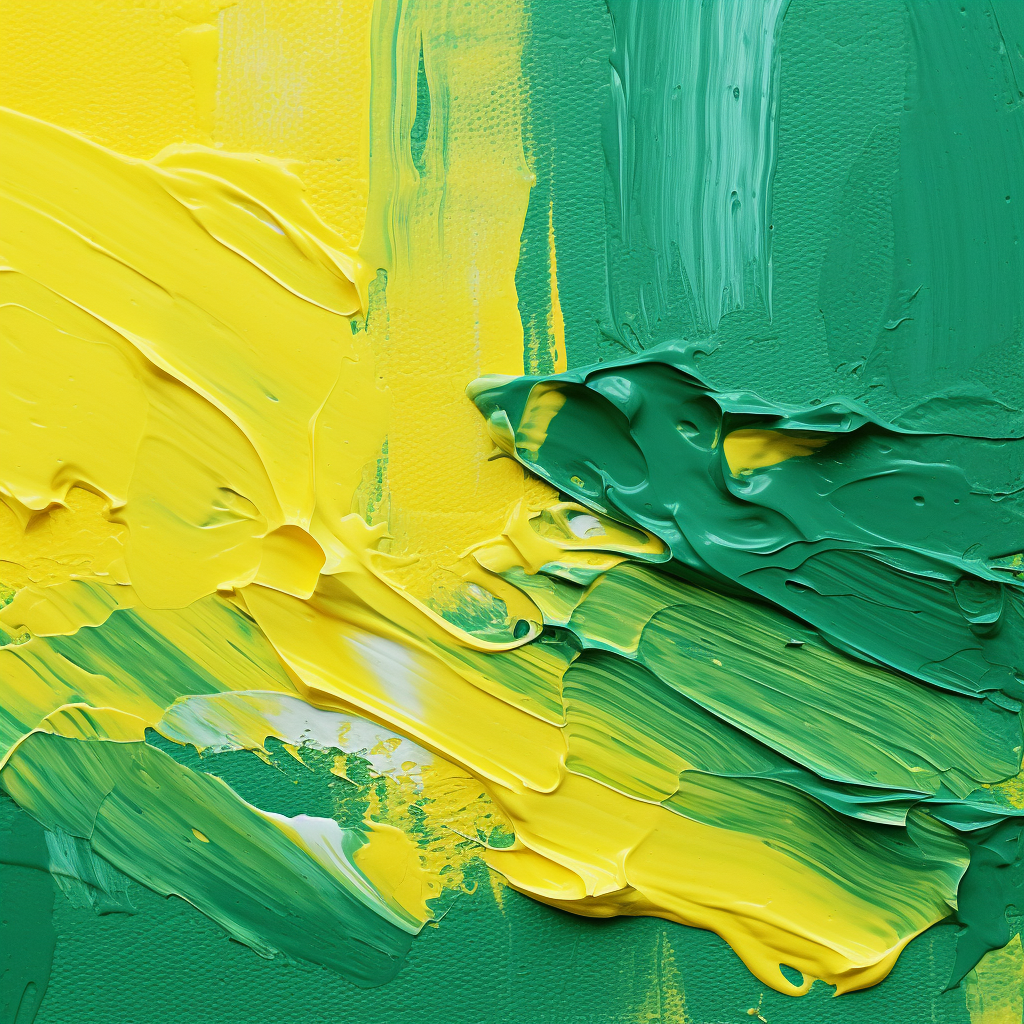 Abstract colorful green yellow painting texture