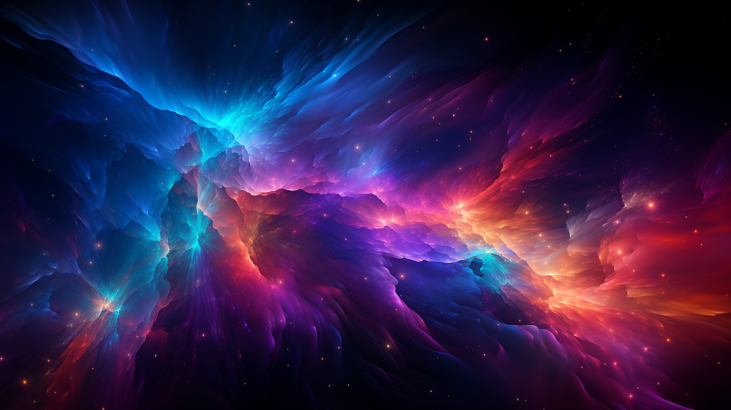 Abstract cosmic bursts wallpaper