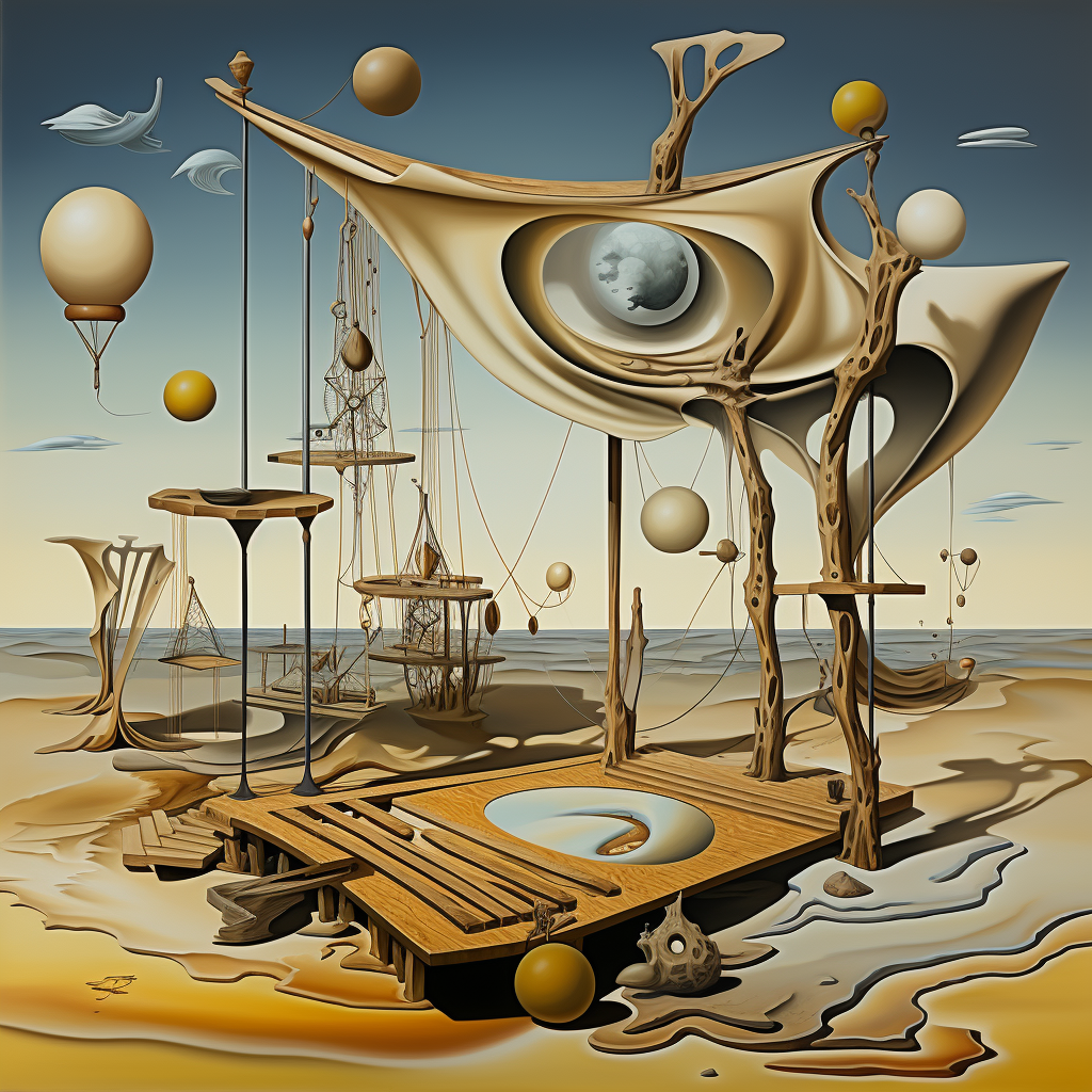 Abstract art in Dali style