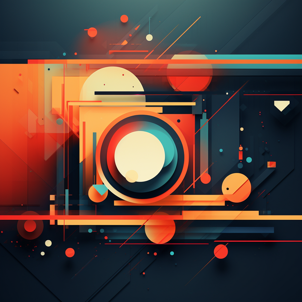 Colorful abstract effects frames