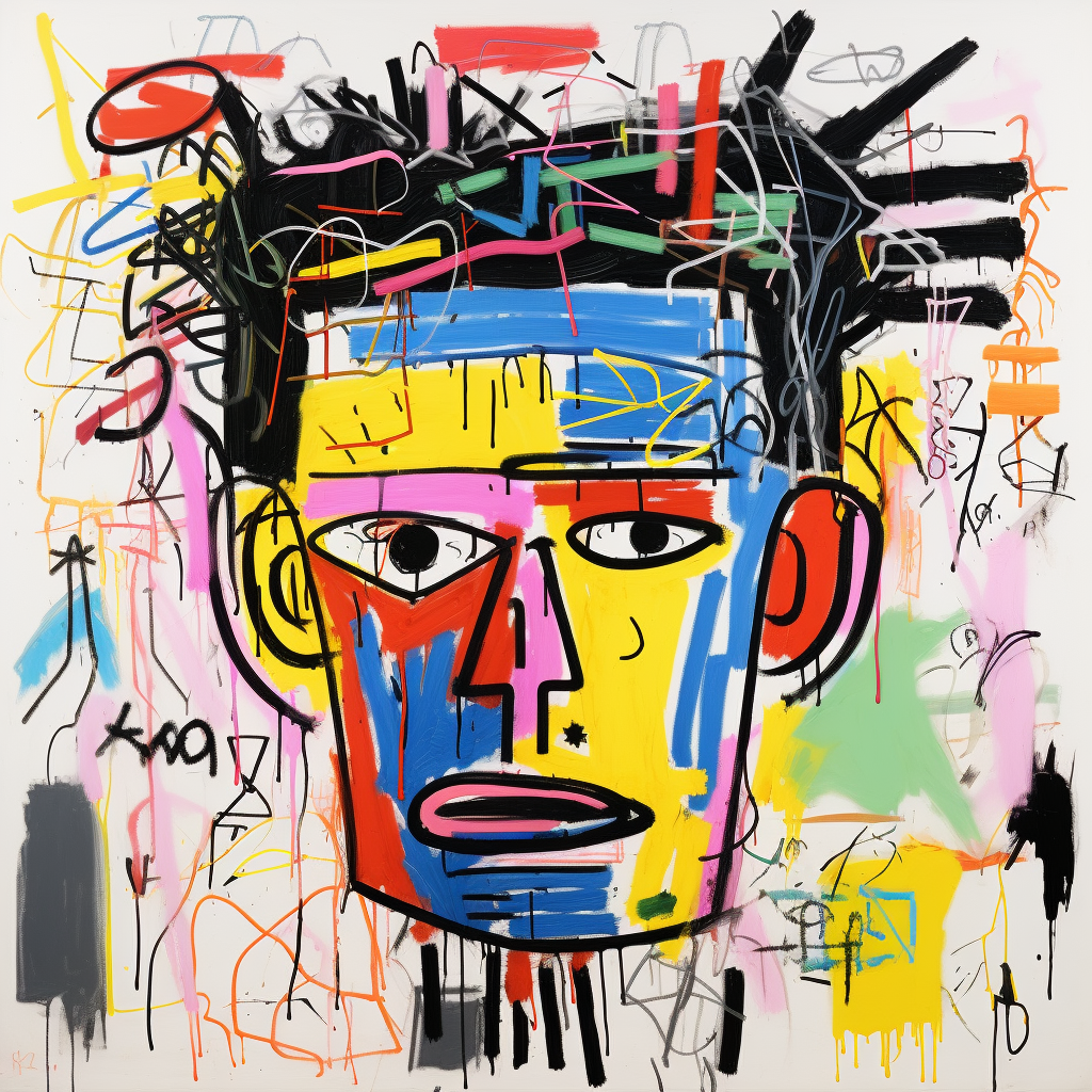 Colorful abstract dream man artwork