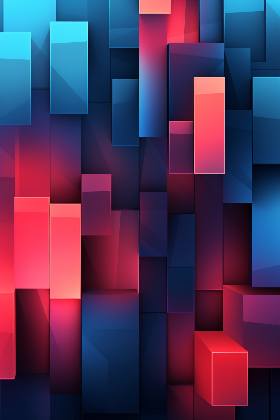 Abstract geometric gradient pattern design