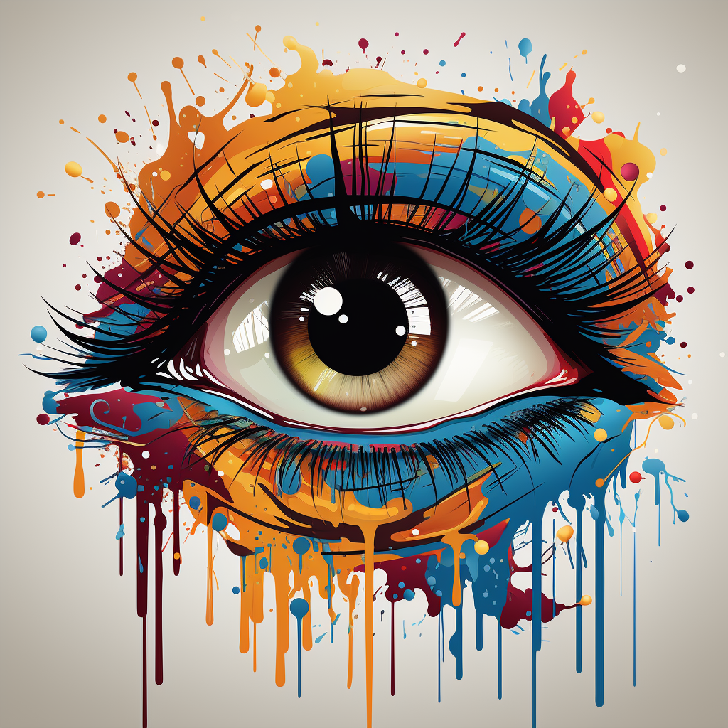 Abstract graphic eye illustration