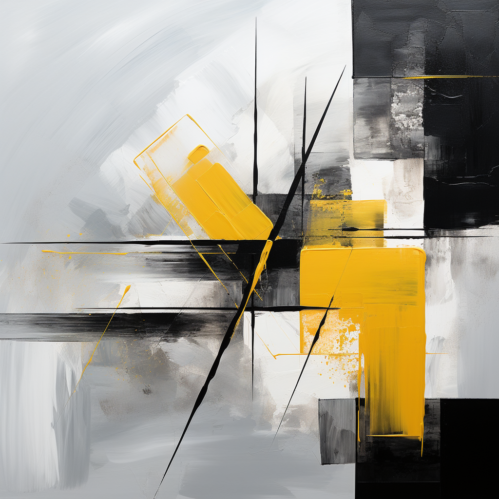 Abstract Gray Yellow Image