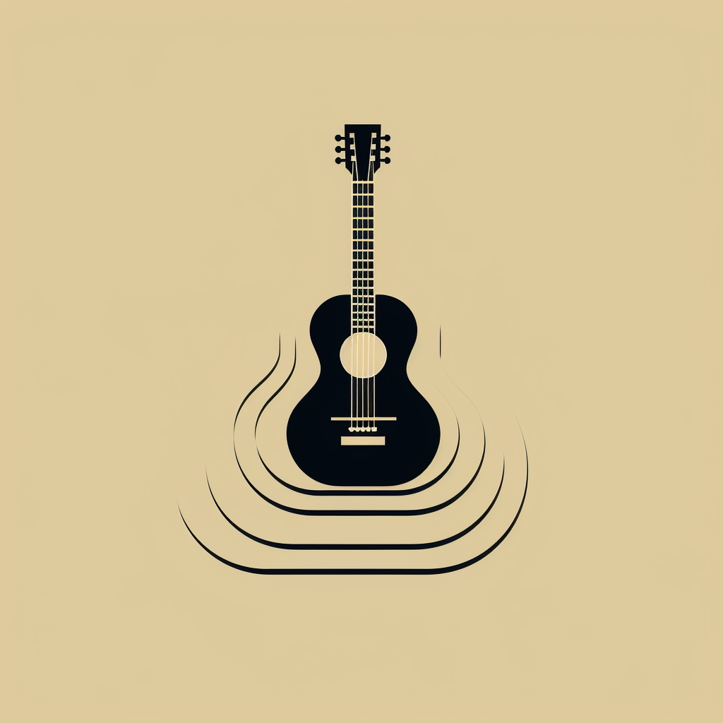 Minimalist Acoustic Guitar Image