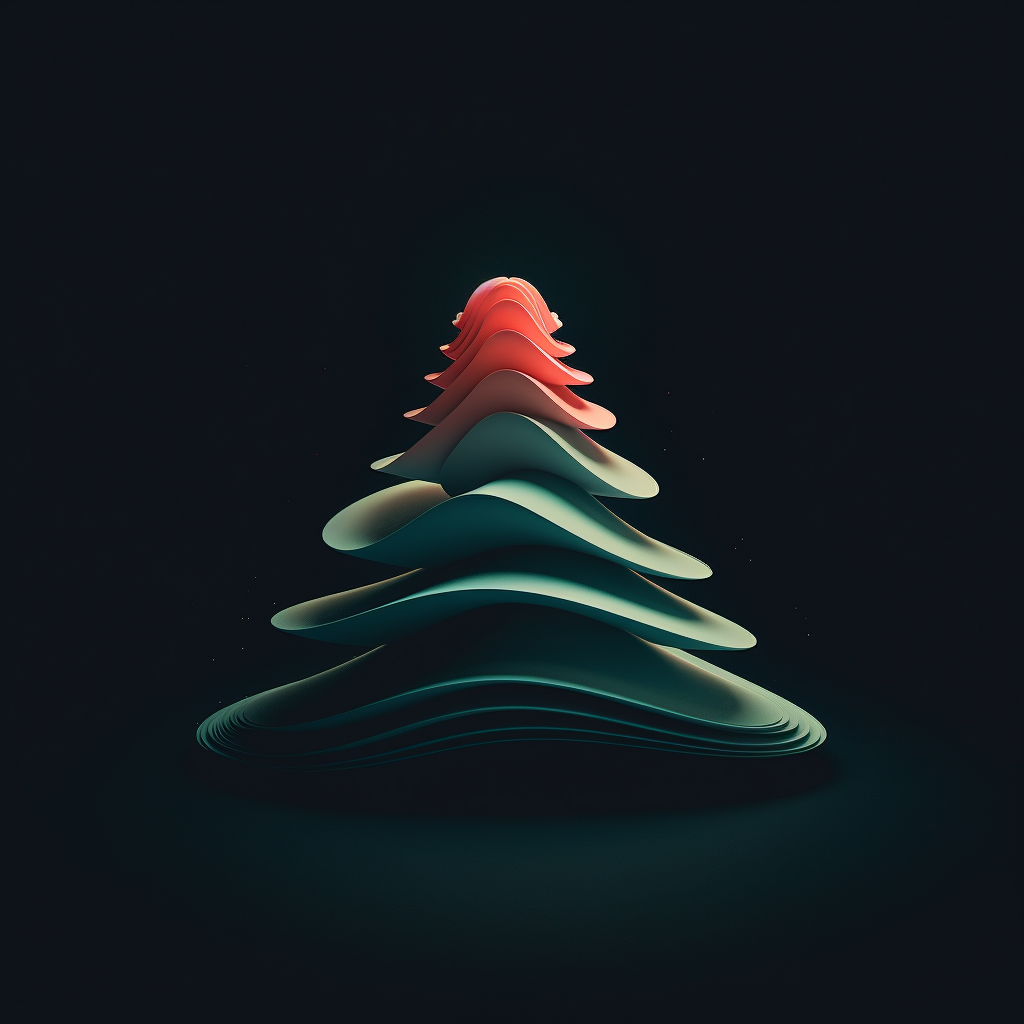 Minimalist Christmas Tree Illustration