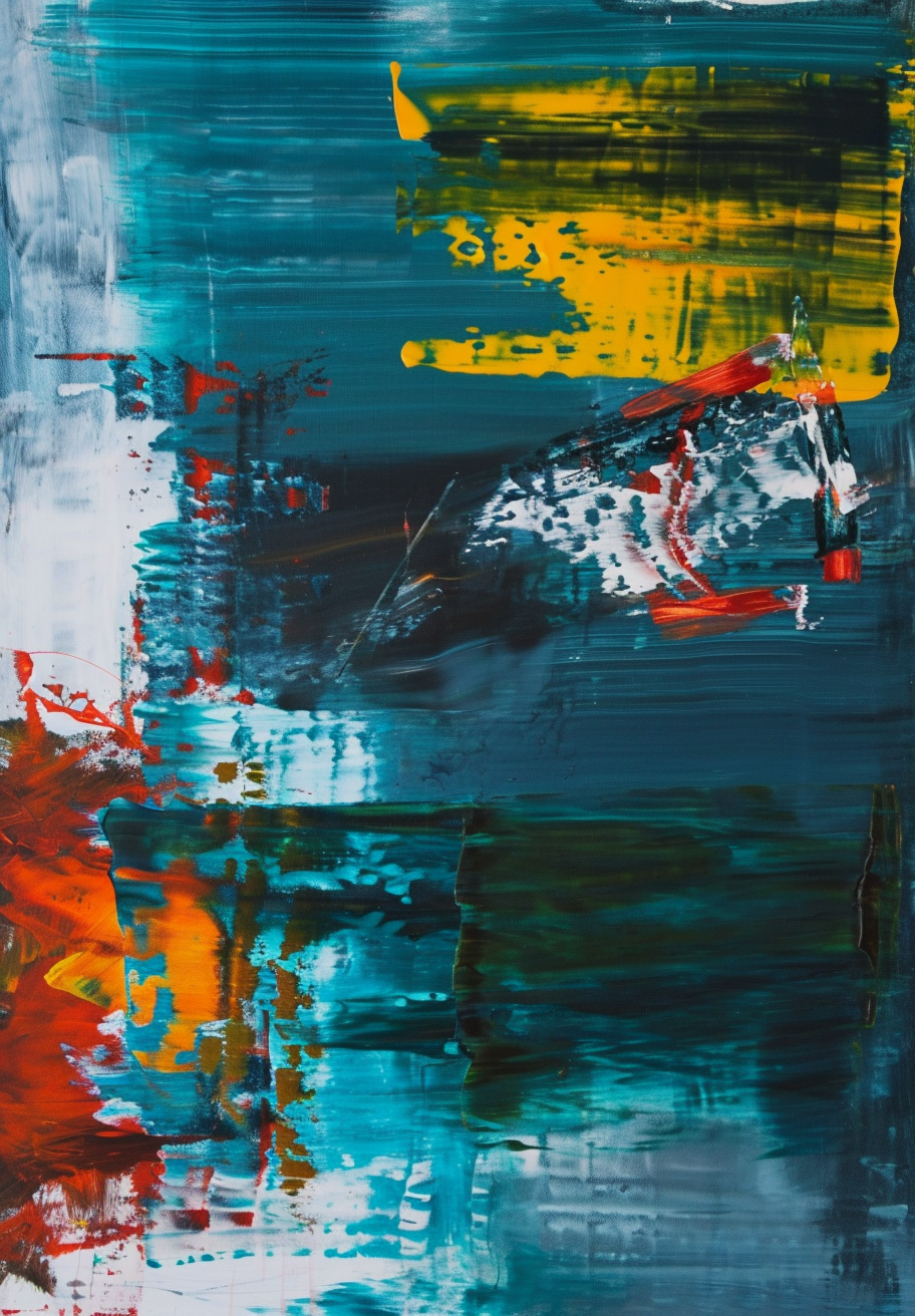 Abstract painting Gerhard Richter style