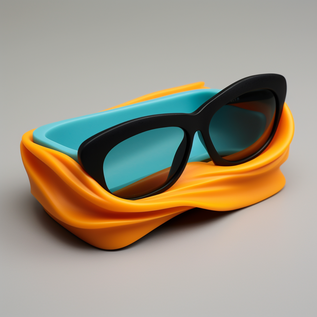 Stylish silicone sunglasses holder