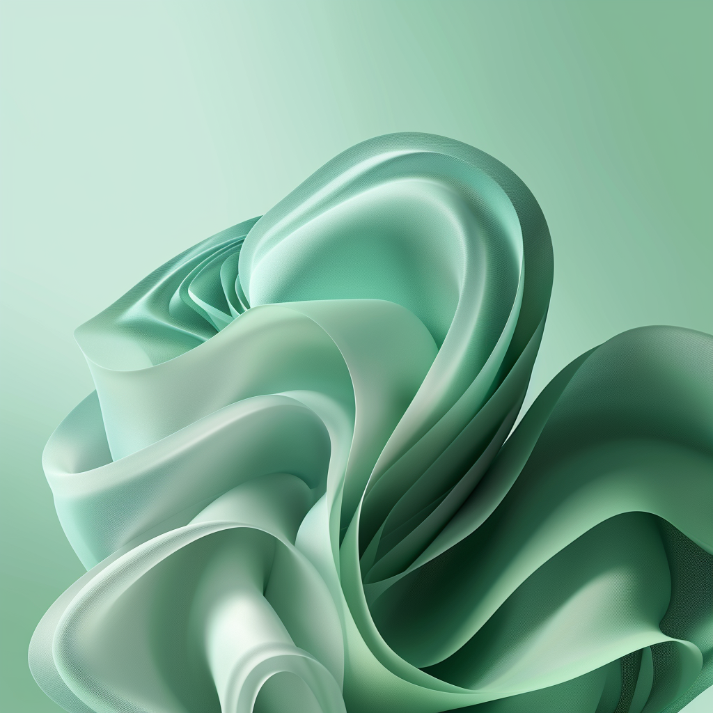 Green Abstract Smooth Shapes