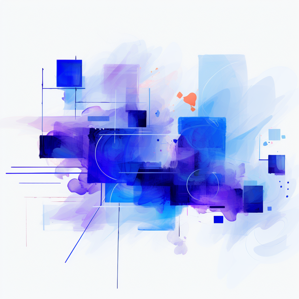 Abstract artwork with soothing blue-purple gradient