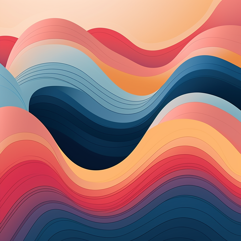 Colorful abstract wave background illustration