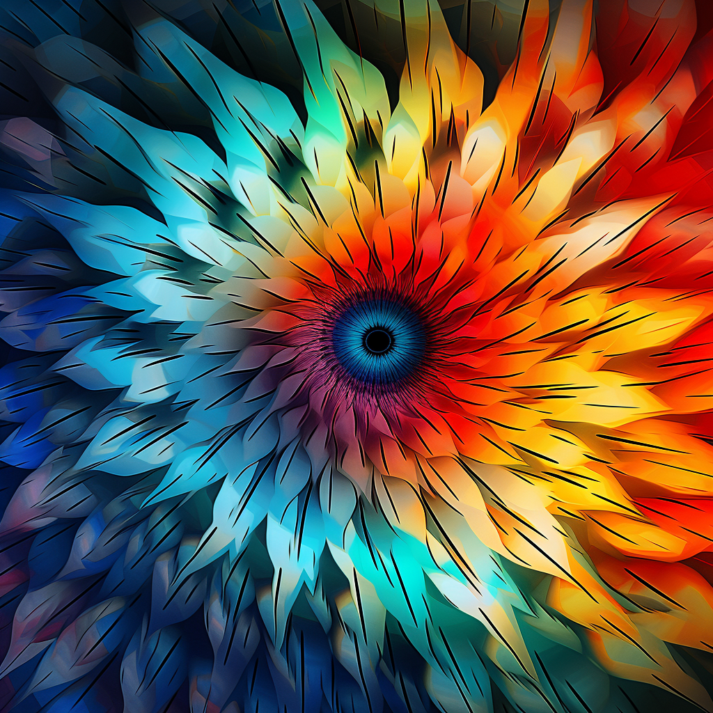 Colorful abstract pattern art