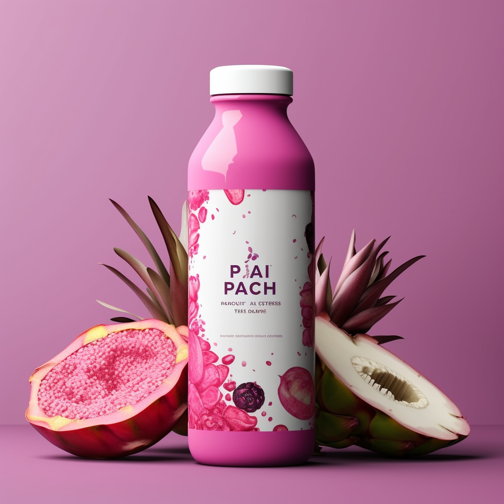 Acai Dragon Fruit Shake Packaging Image