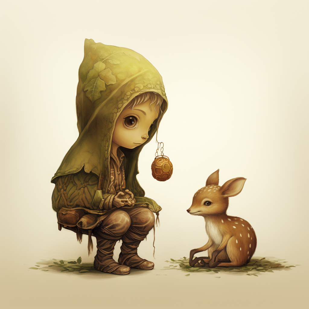 Meeting of Acorn and Fawn