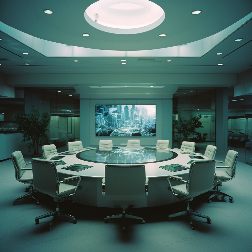 Hyper-Realistic Conference Room Interior