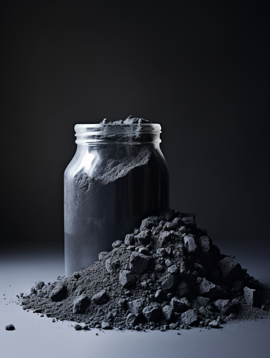 Image of activated carbon removing formaldehyde