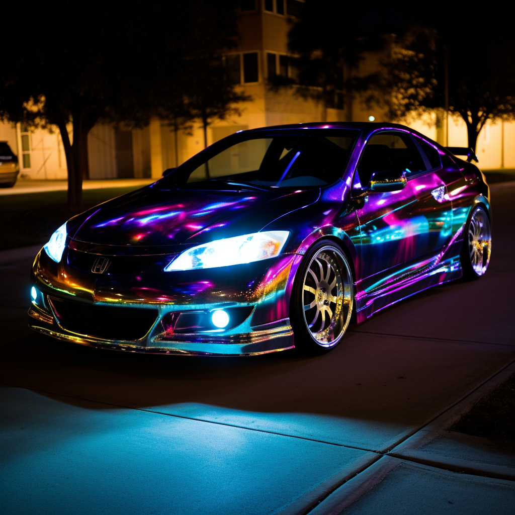 Stunning Acura RSX with Holographic Electricity Paintjob