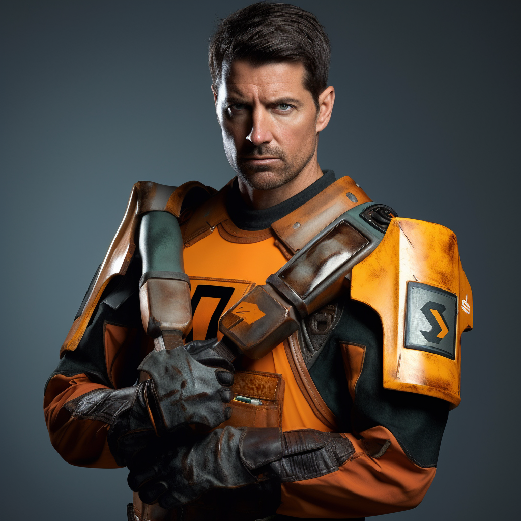 Gordon Freeman with Wrench