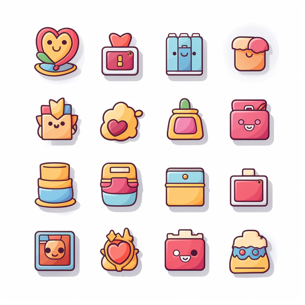 Adorable Instagram Icon Stickers