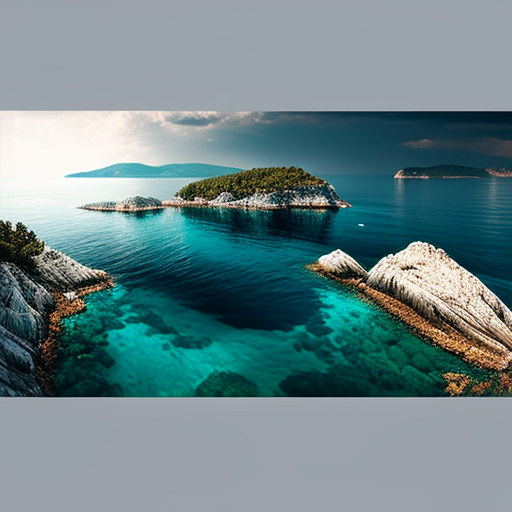 Panoramic view of the Adriatic Sea