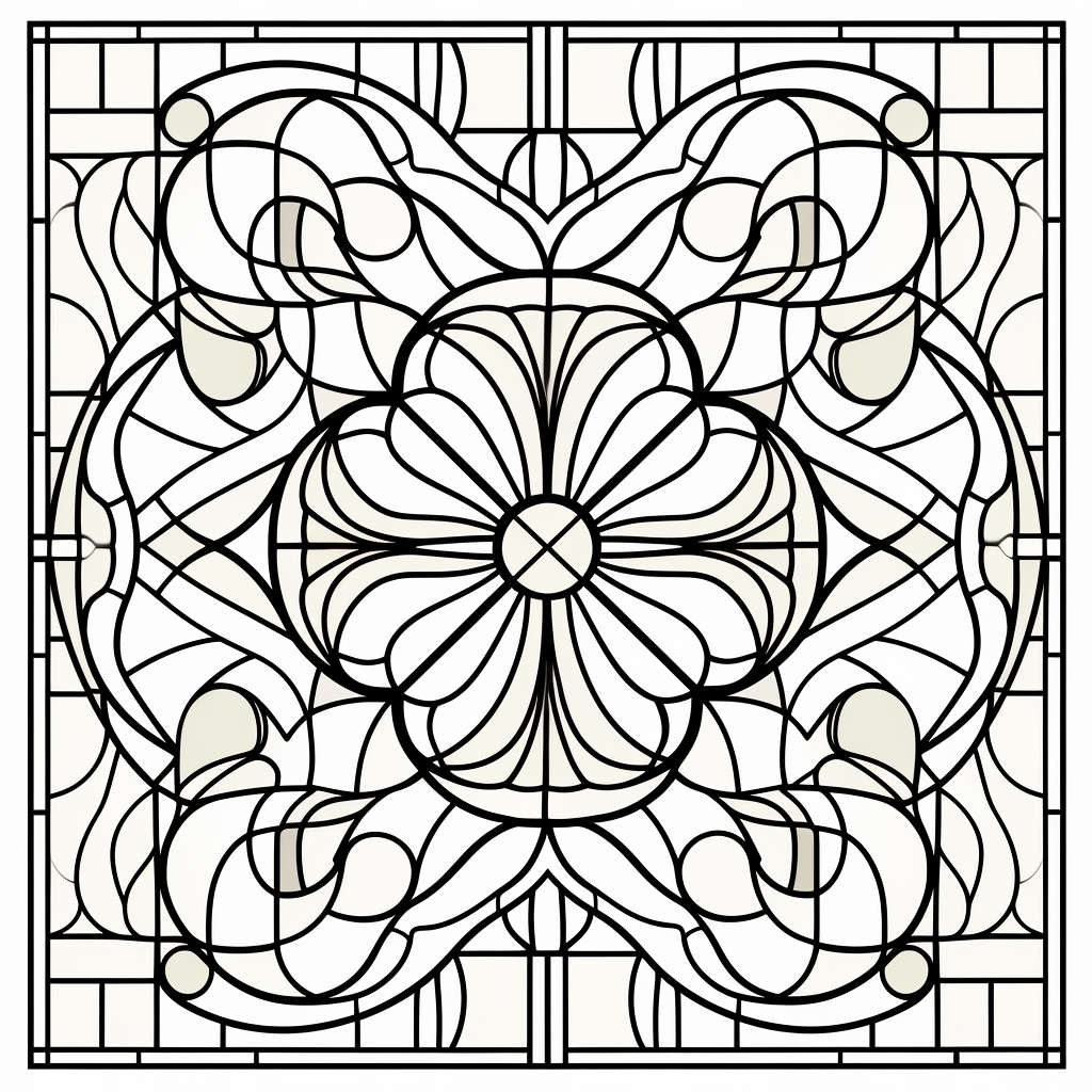 Adult Coloring Page Zendoodle Pattern