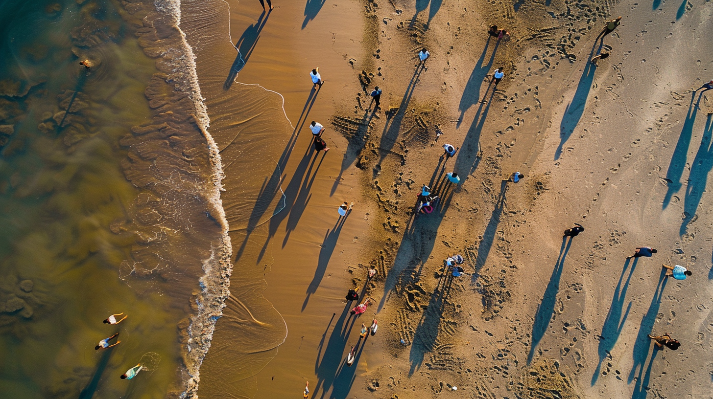 Large Group Footprints Above