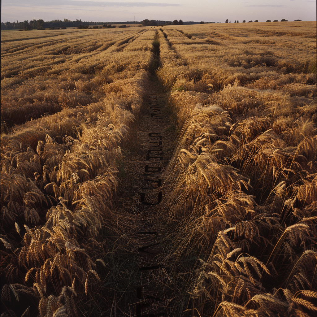 Rye Field Polska Aerial View