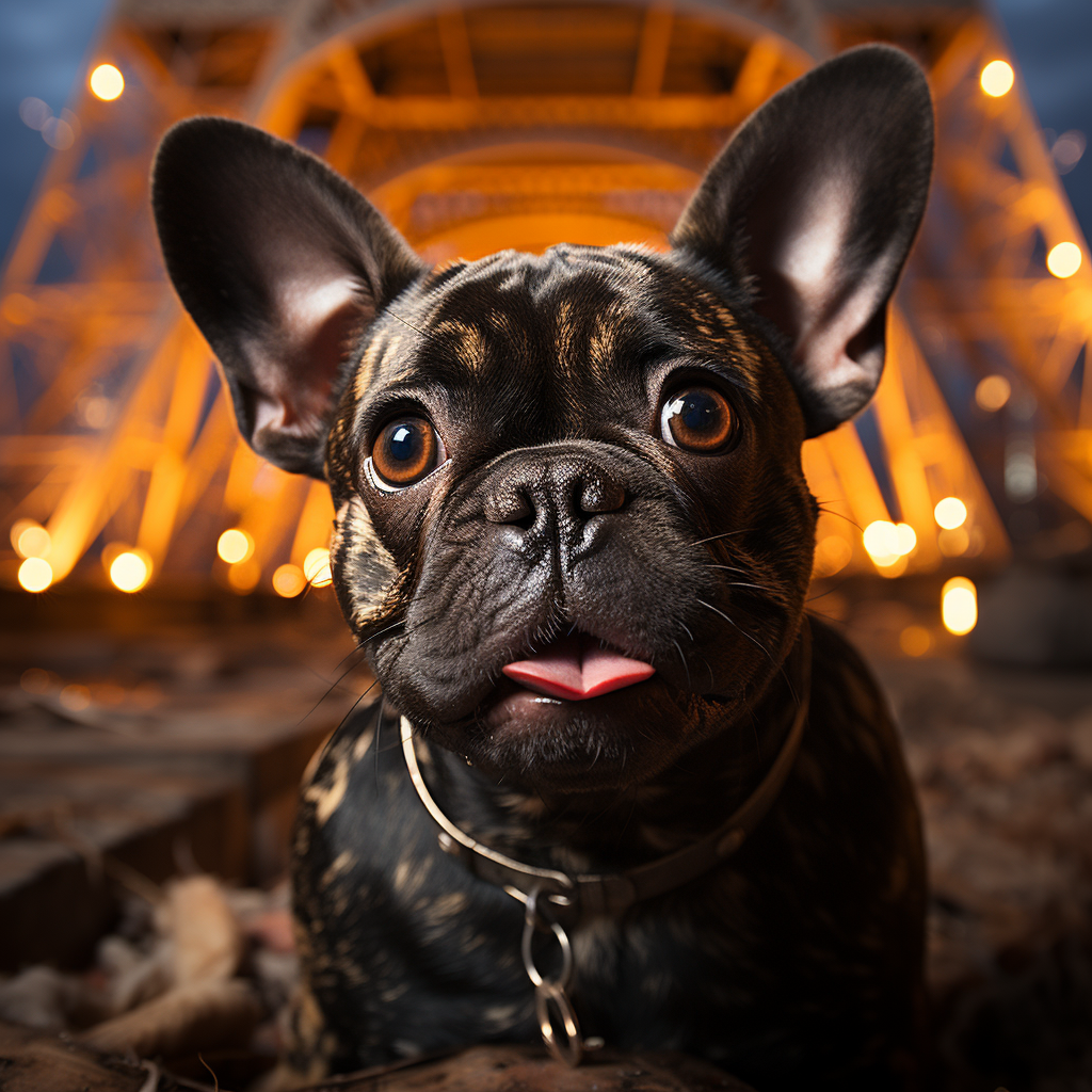 Dogs scared of explosions under Eiffel Tower