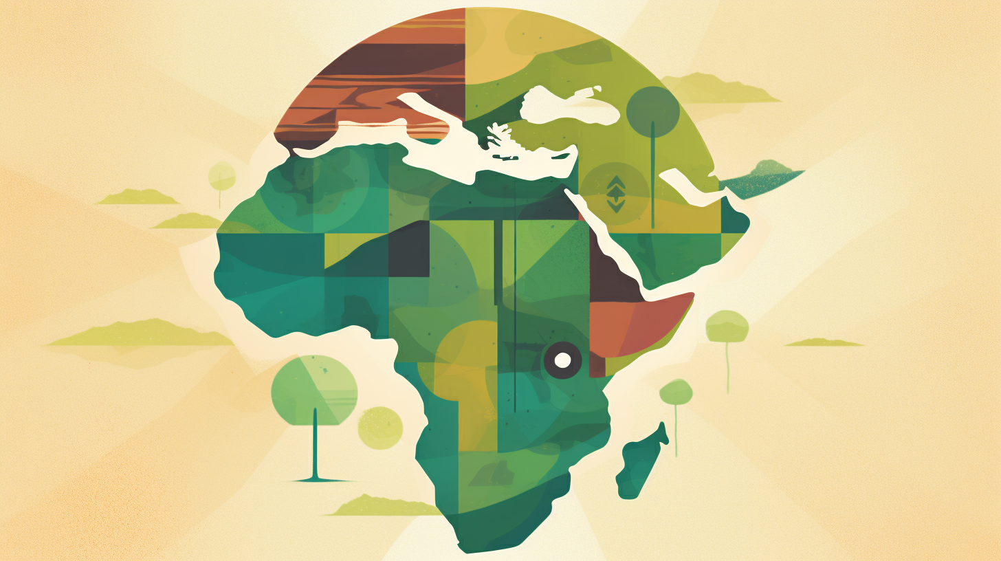 Africa Public Health Cross Illustration