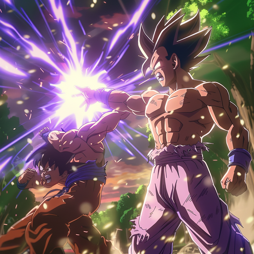 African American Vegeta vs Goku Super Saiyan