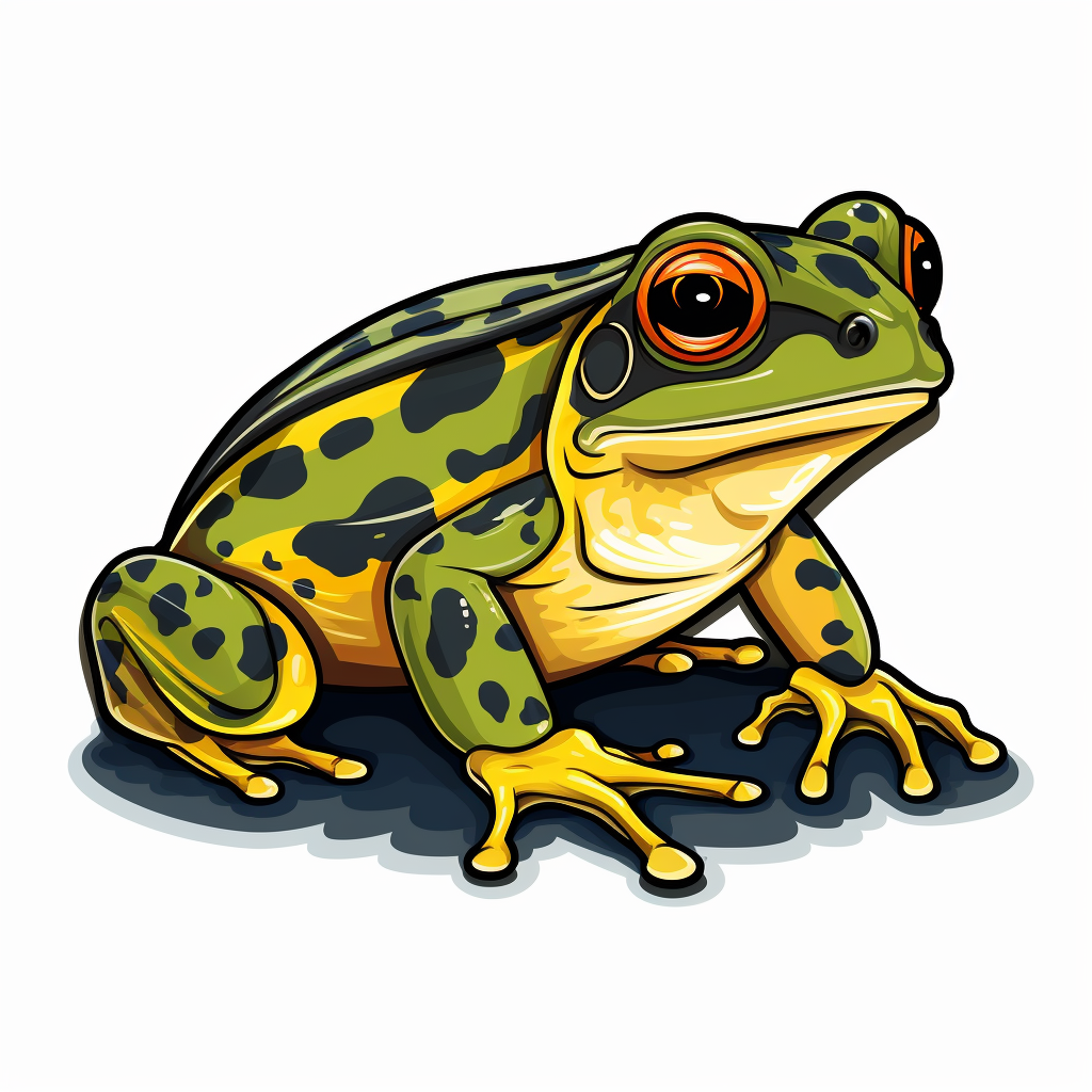 African Bullfrog Graphic Vinyl Cut Sticker