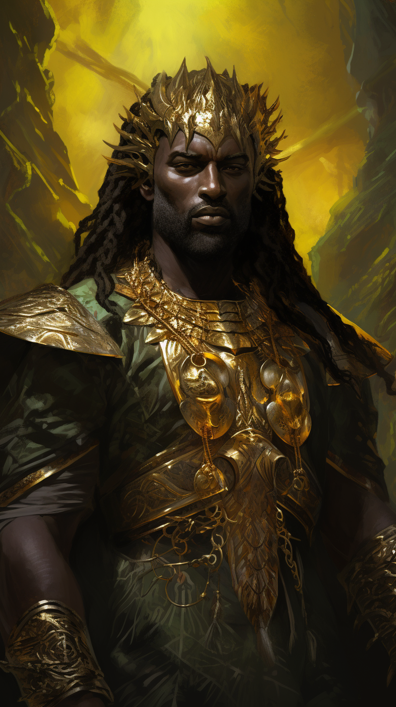 Intricate African Lord of the Rings Fantasy