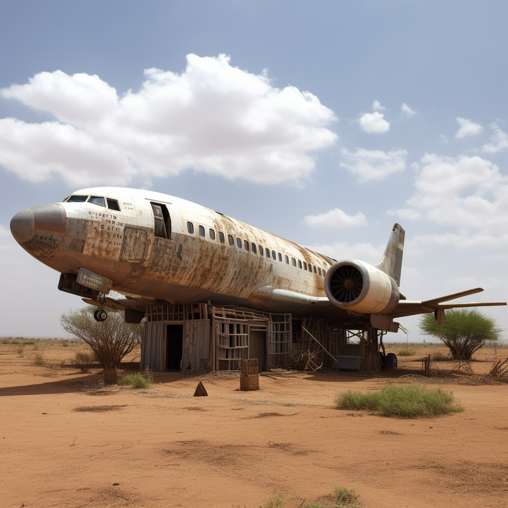 Traditional African Home on the Plains