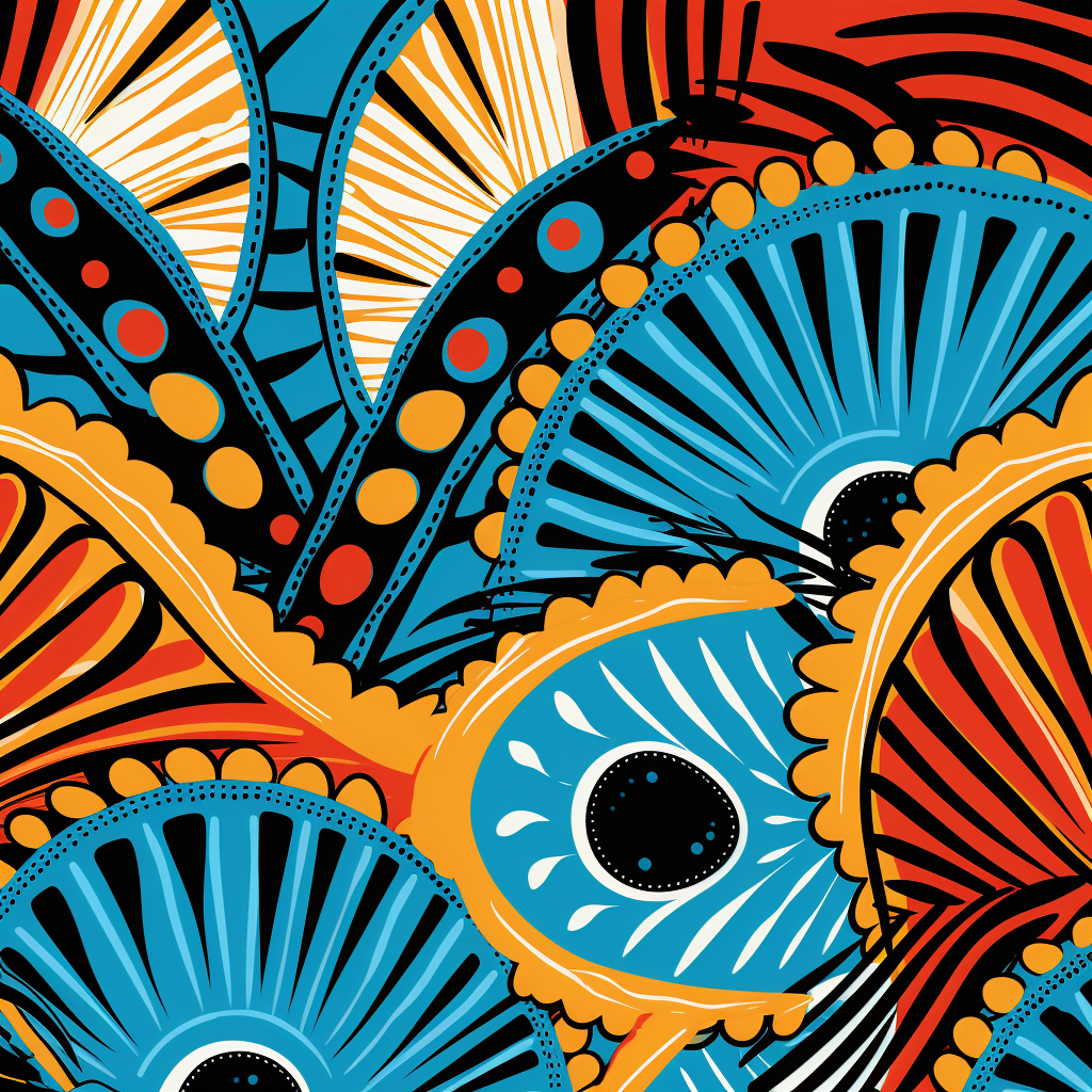 Stylish African print pattern design