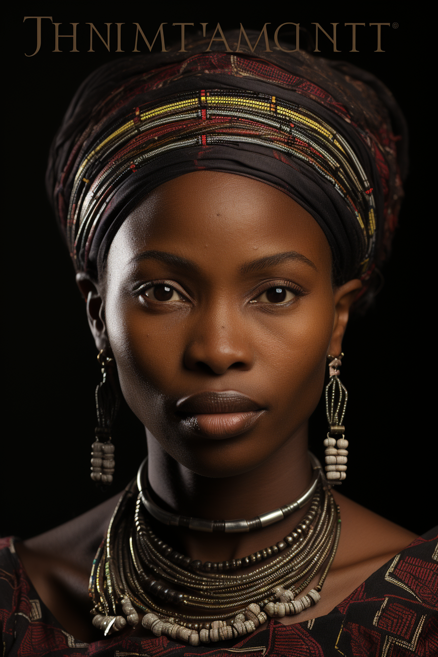 Beautiful African women portraits in book cover design